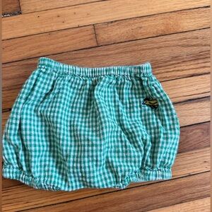 Bobo Choses Green Gingham Baby Bloomers